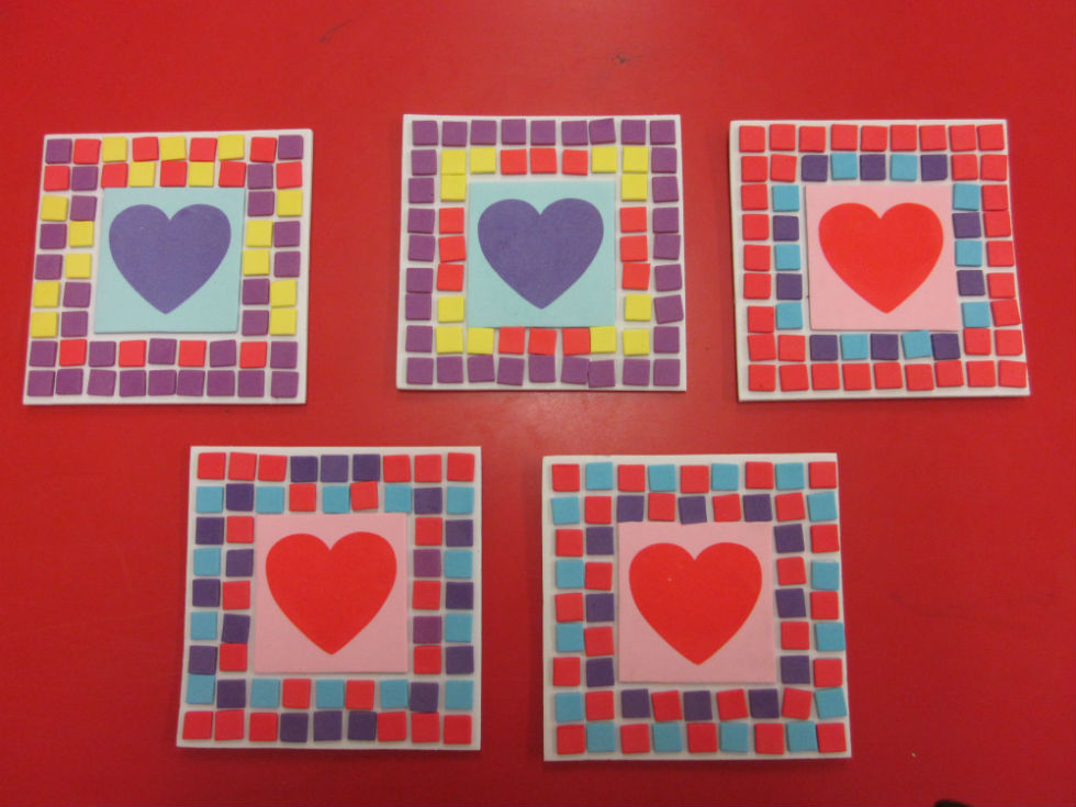 Valentine Art in Primary 5